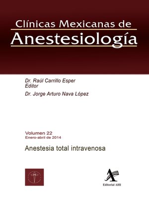cover image of Anestesia total intravenosa